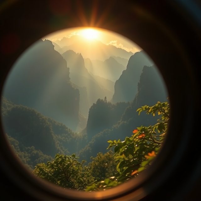 East TN real estate mountains through camera